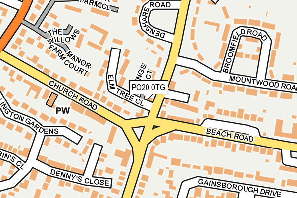 PO20 0TG map - OS OpenMap – Local (Ordnance Survey)