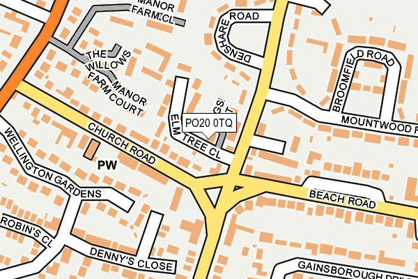 PO20 0TQ map - OS OpenMap – Local (Ordnance Survey)