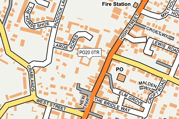 PO20 0TR map - OS OpenMap – Local (Ordnance Survey)