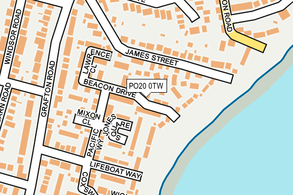 Map of TERRYS PLUMBING AND HEATING LTD at local scale