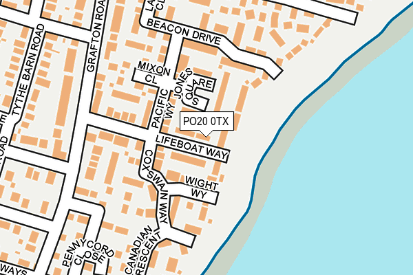 PO20 0TX map - OS OpenMap – Local (Ordnance Survey)