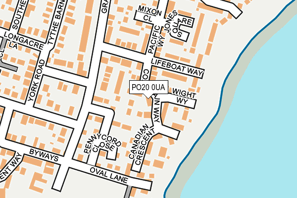 PO20 0UA map - OS OpenMap – Local (Ordnance Survey)