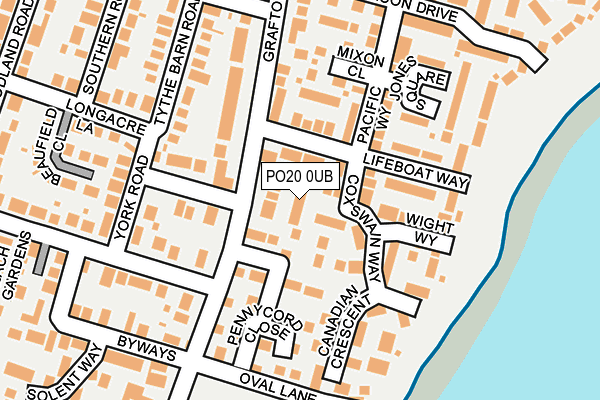 PO20 0UB map - OS OpenMap – Local (Ordnance Survey)