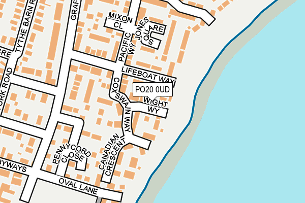 PO20 0UD map - OS OpenMap – Local (Ordnance Survey)