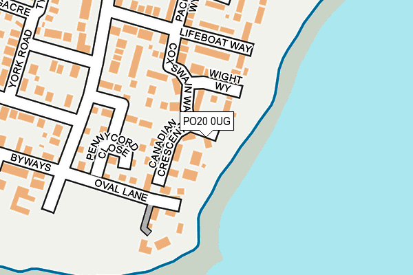 PO20 0UG map - OS OpenMap – Local (Ordnance Survey)
