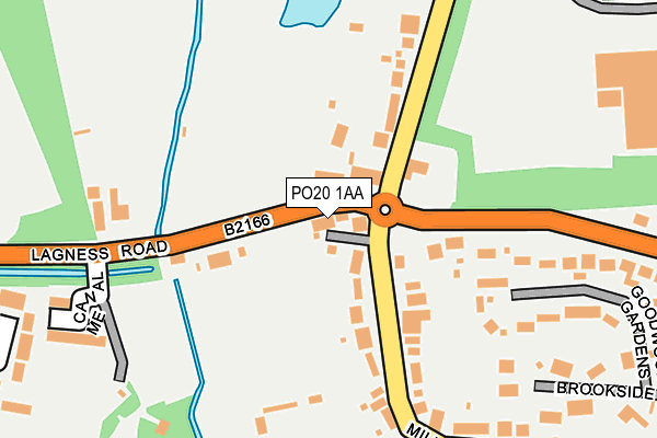 PO20 1AA map - OS OpenMap – Local (Ordnance Survey)