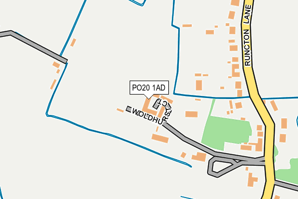PO20 1AD map - OS OpenMap – Local (Ordnance Survey)