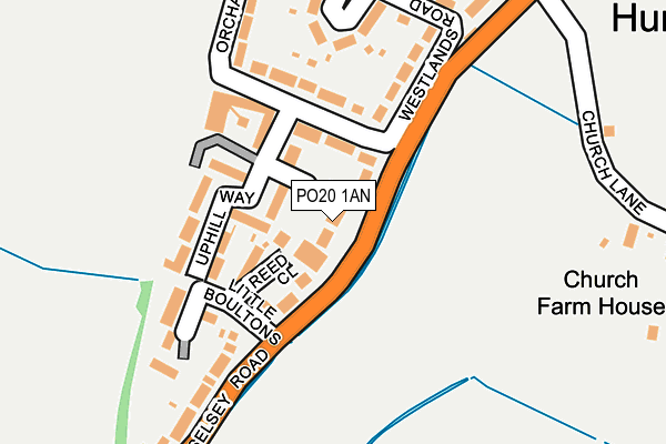 PO20 1AN map - OS OpenMap – Local (Ordnance Survey)