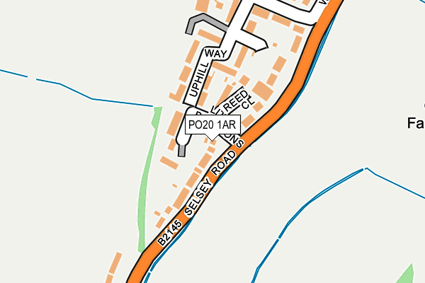 PO20 1AR map - OS OpenMap – Local (Ordnance Survey)