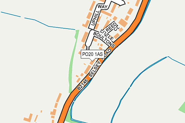 PO20 1AS map - OS OpenMap – Local (Ordnance Survey)