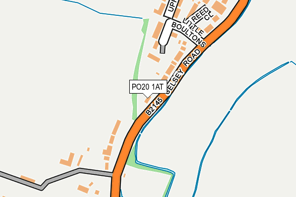 PO20 1AT map - OS OpenMap – Local (Ordnance Survey)