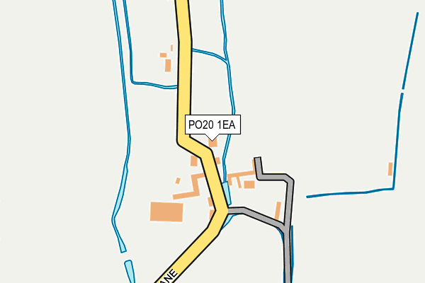 PO20 1EA map - OS OpenMap – Local (Ordnance Survey)
