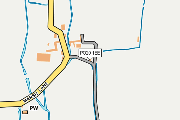PO20 1EE map - OS OpenMap – Local (Ordnance Survey)