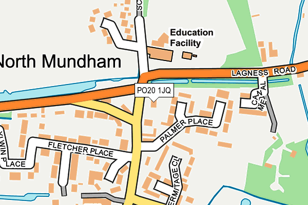 PO20 1JQ map - OS OpenMap – Local (Ordnance Survey)