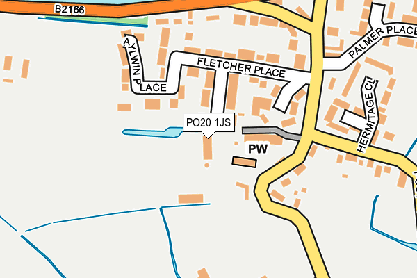 PO20 1JS map - OS OpenMap – Local (Ordnance Survey)