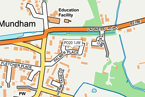 PO20 1JW map - OS OpenMap – Local (Ordnance Survey)