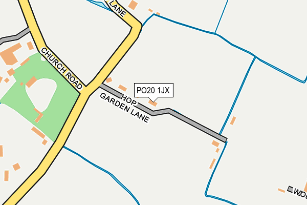 PO20 1JX map - OS OpenMap – Local (Ordnance Survey)