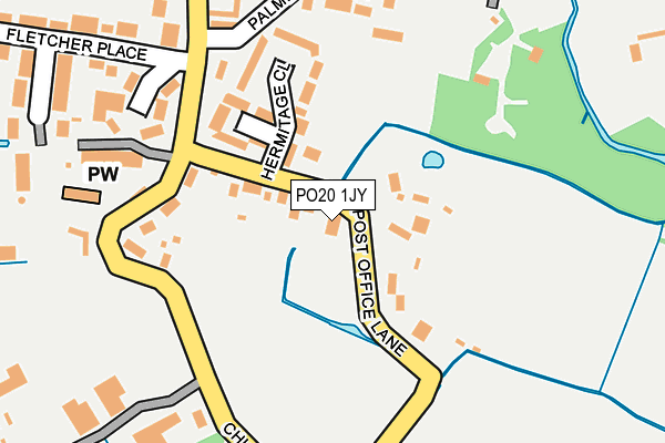 PO20 1JY map - OS OpenMap – Local (Ordnance Survey)