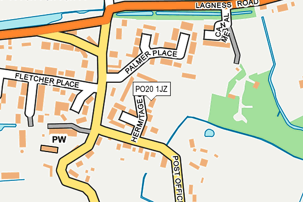 PO20 1JZ map - OS OpenMap – Local (Ordnance Survey)