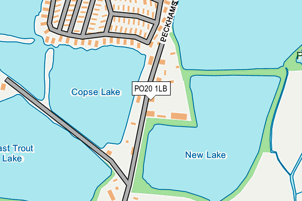 PO20 1LB map - OS OpenMap – Local (Ordnance Survey)