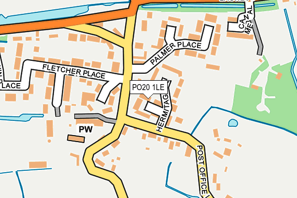PO20 1LE map - OS OpenMap – Local (Ordnance Survey)