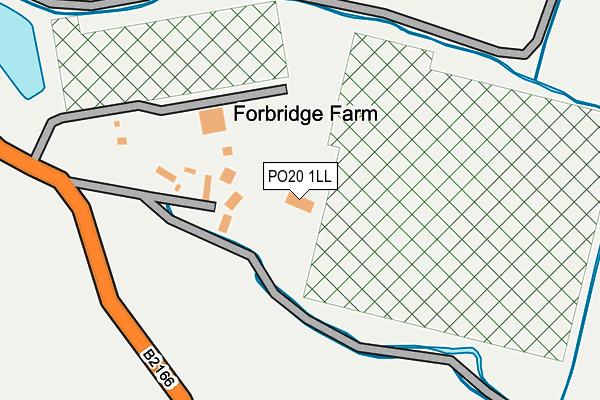 Map of NEW FOREST PLANTS LTD at local scale