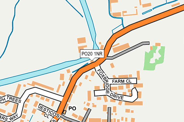 PO20 1NR map - OS OpenMap – Local (Ordnance Survey)
