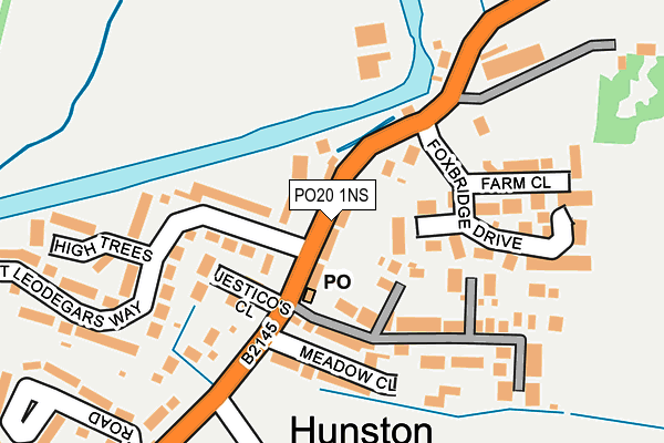 PO20 1NS map - OS OpenMap – Local (Ordnance Survey)