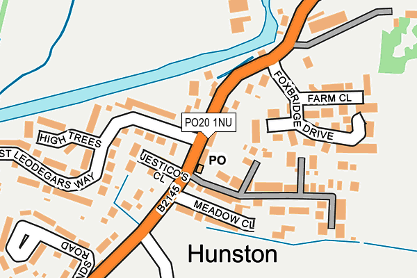 PO20 1NU map - OS OpenMap – Local (Ordnance Survey)