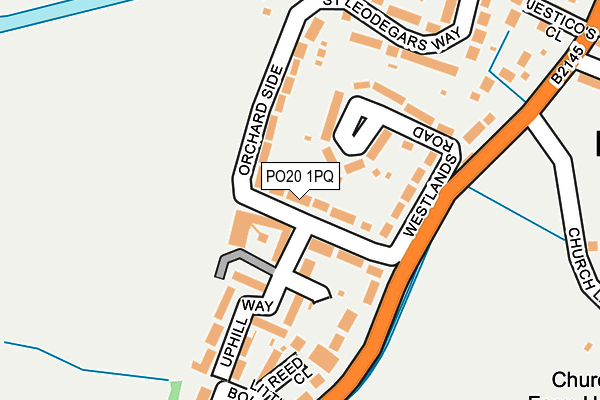 PO20 1PQ map - OS OpenMap – Local (Ordnance Survey)