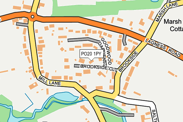 PO20 1PY map - OS OpenMap – Local (Ordnance Survey)