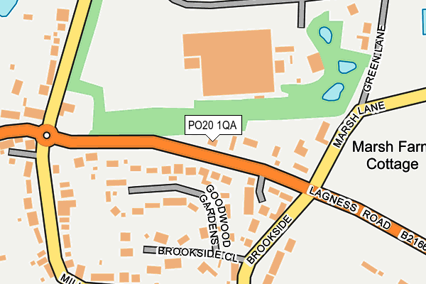 PO20 1QA map - OS OpenMap – Local (Ordnance Survey)