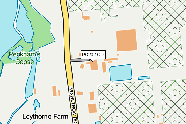 PO20 1QD map - OS OpenMap – Local (Ordnance Survey)