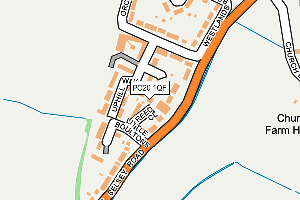 PO20 1QF map - OS OpenMap – Local (Ordnance Survey)