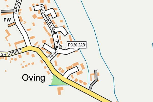 PO20 2AB map - OS OpenMap – Local (Ordnance Survey)