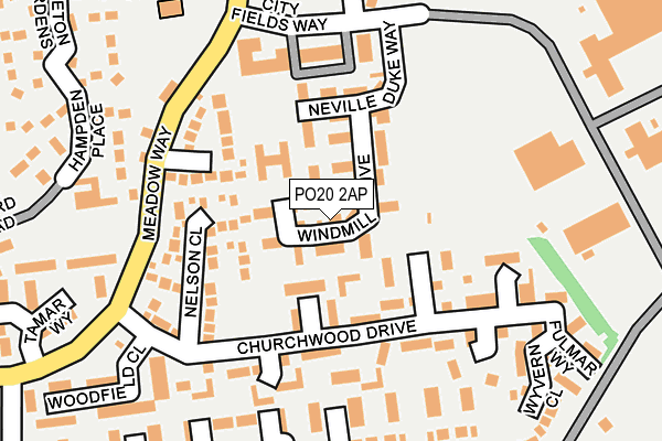 PO20 2AP map - OS OpenMap – Local (Ordnance Survey)