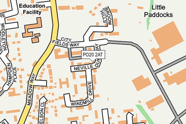 PO20 2AT map - OS OpenMap – Local (Ordnance Survey)