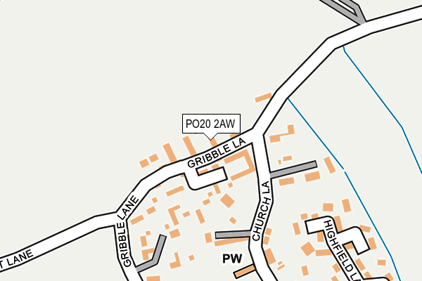 PO20 2AW map - OS OpenMap – Local (Ordnance Survey)