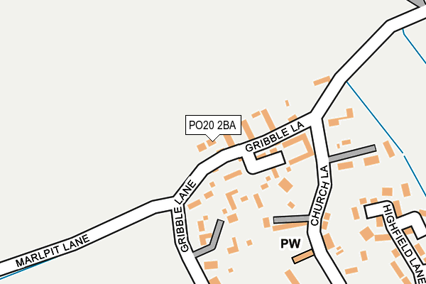 PO20 2BA map - OS OpenMap – Local (Ordnance Survey)