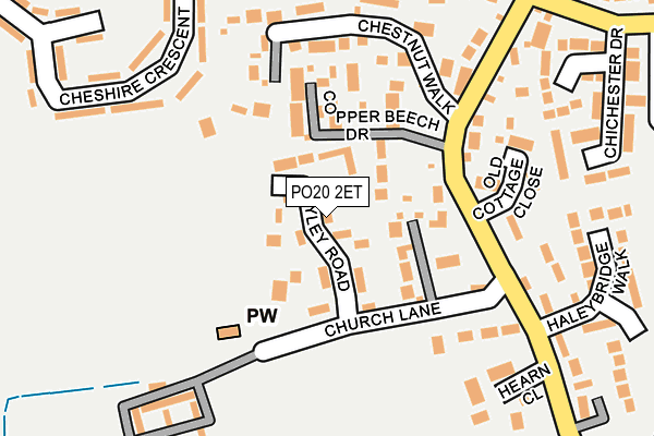 PO20 2ET map - OS OpenMap – Local (Ordnance Survey)
