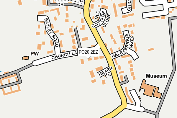 PO20 2EZ map - OS OpenMap – Local (Ordnance Survey)