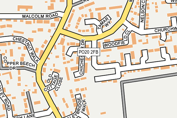 PO20 2FB map - OS OpenMap – Local (Ordnance Survey)