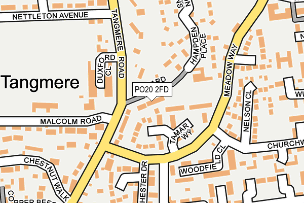 PO20 2FD map - OS OpenMap – Local (Ordnance Survey)