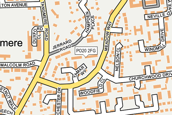PO20 2FG map - OS OpenMap – Local (Ordnance Survey)