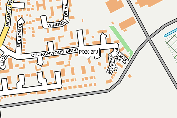 PO20 2FJ map - OS OpenMap – Local (Ordnance Survey)