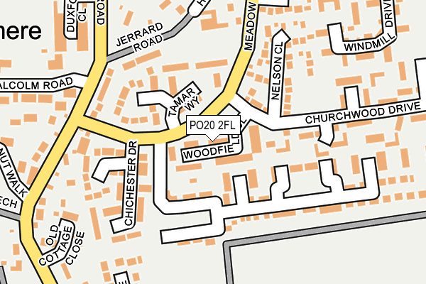 PO20 2FL map - OS OpenMap – Local (Ordnance Survey)