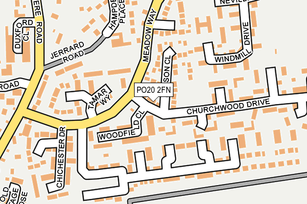 PO20 2FN map - OS OpenMap – Local (Ordnance Survey)