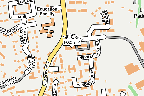 PO20 2FP map - OS OpenMap – Local (Ordnance Survey)