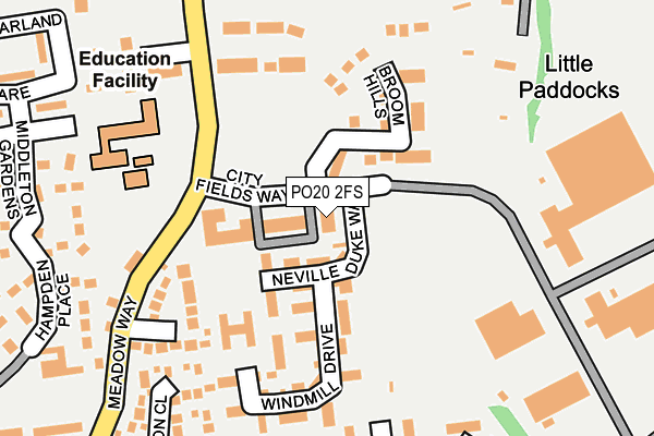 PO20 2FS map - OS OpenMap – Local (Ordnance Survey)