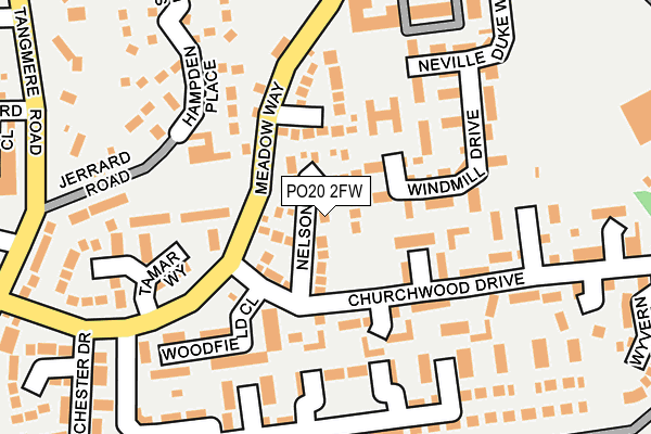 PO20 2FW map - OS OpenMap – Local (Ordnance Survey)